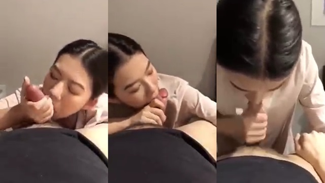 Nhìn cô em vợ xinh đẹp bú chim cực sướng